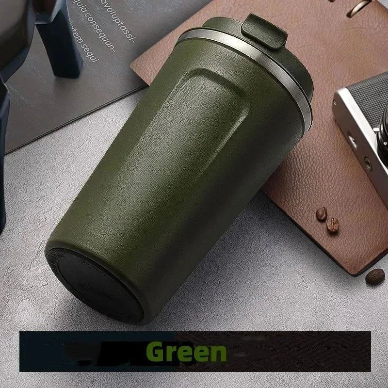 Resemugg i Rostfritt Stål – 380/510 ml Termosmugg med Läckageskydd